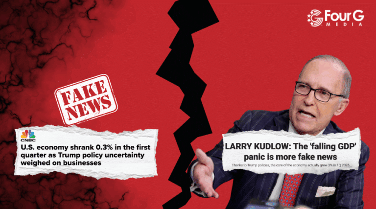 Fake News CNBC Caught Spreading More Lies. Larry Kudlow Sets the Record Straight on Real GDP Growth