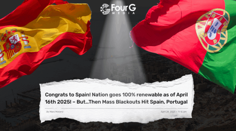 Spain Tries to Go 100% Renewable Green Energy — Massive FAIL! Blackout Sends Warning to America
